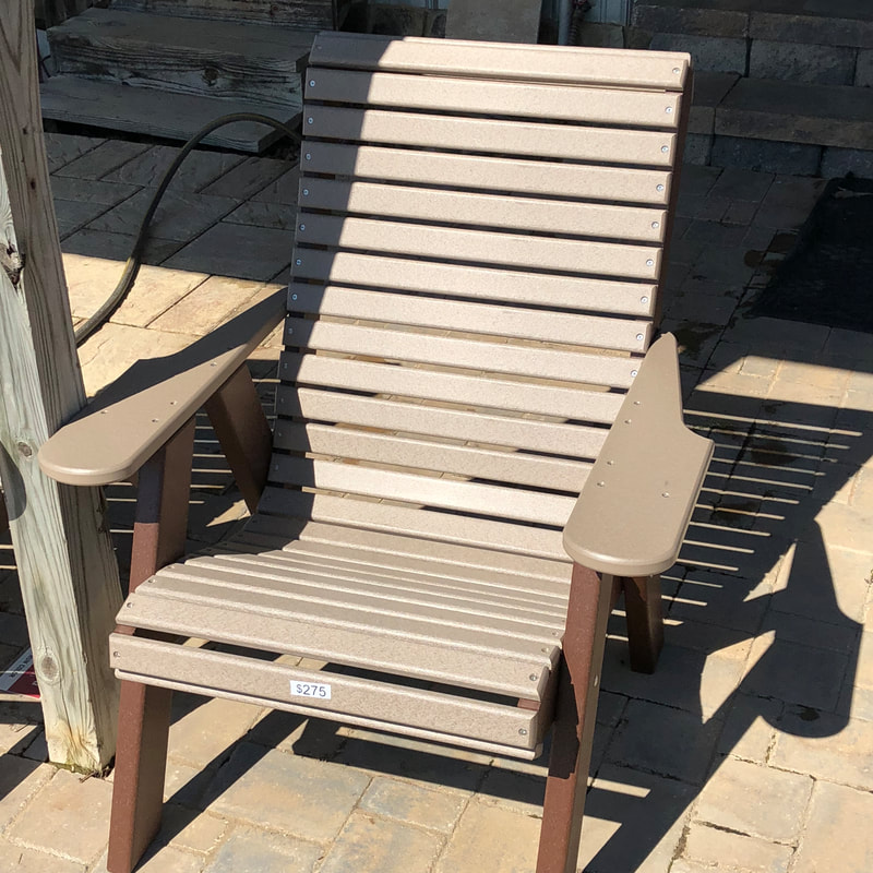 Poly lumber rollback chair